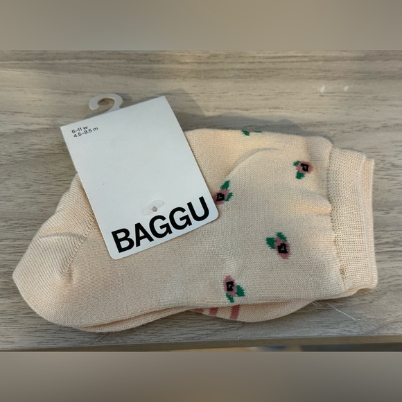 NWT! Baggu Rosette Crew Socks Cottagecore Coquette Feminine Casual - Picture 4 of 4